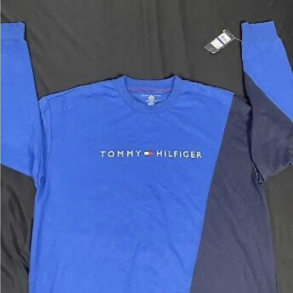 NWT Tommy Hilfiger Mens Blue Sleep Sweatshirt Size XL - Picture 7 of 7